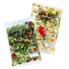 Macaroni-spaghetti of bami-nasi groenten